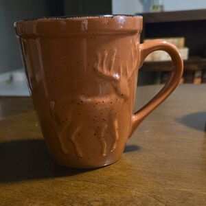 Bass Pro Shops Terracotta Brown Deer Mug Wilderness Collection 22 Ounce